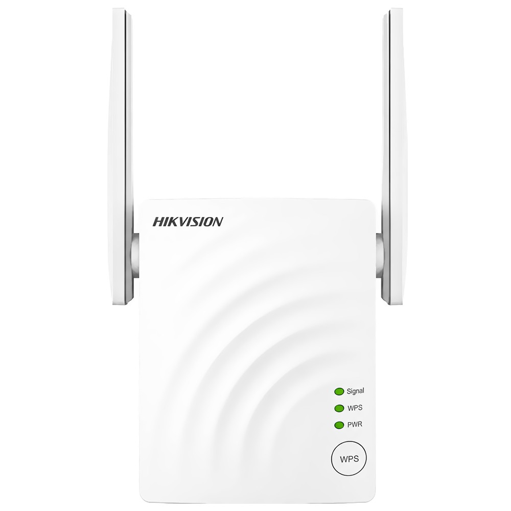 Repetidor de Sinal Hikvision DS-3WRE12C AC1200 Dual Band 2.4GHz 5GHz Wi-Fi Extender Branco MU-MIMO Fácil Configuração