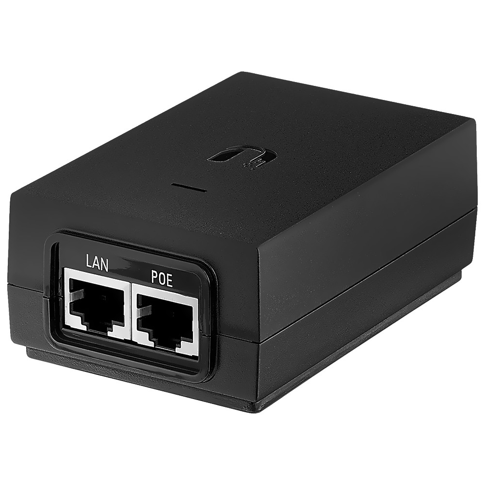 Fonte PoE Ubiquiti Gigabit 48V 0.5A Injector Bivolt Preto Original
