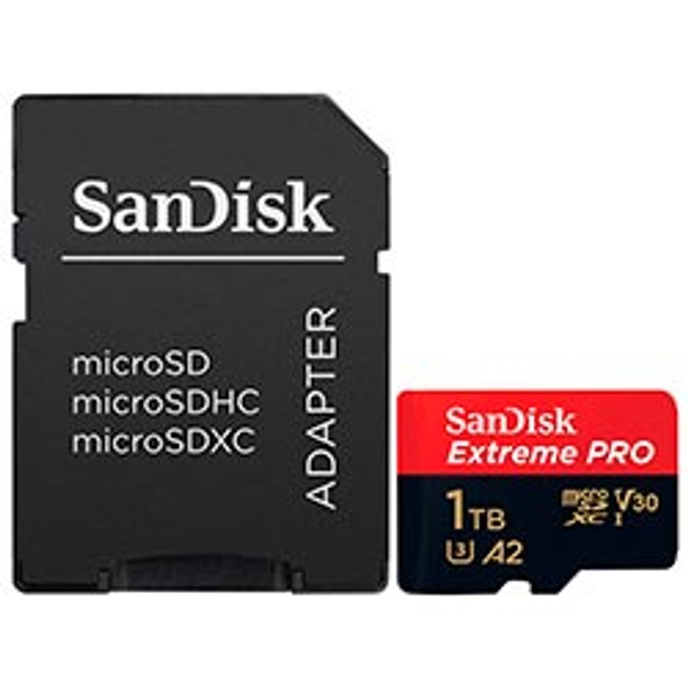 Cartão de Memória Micro SD Sandisk Extreme Pro SDSQXCD-1T00-GN6MA U3 V30 1TB 4K UHD Leitura 170MB/s Gravação 90MB/s Classe 10