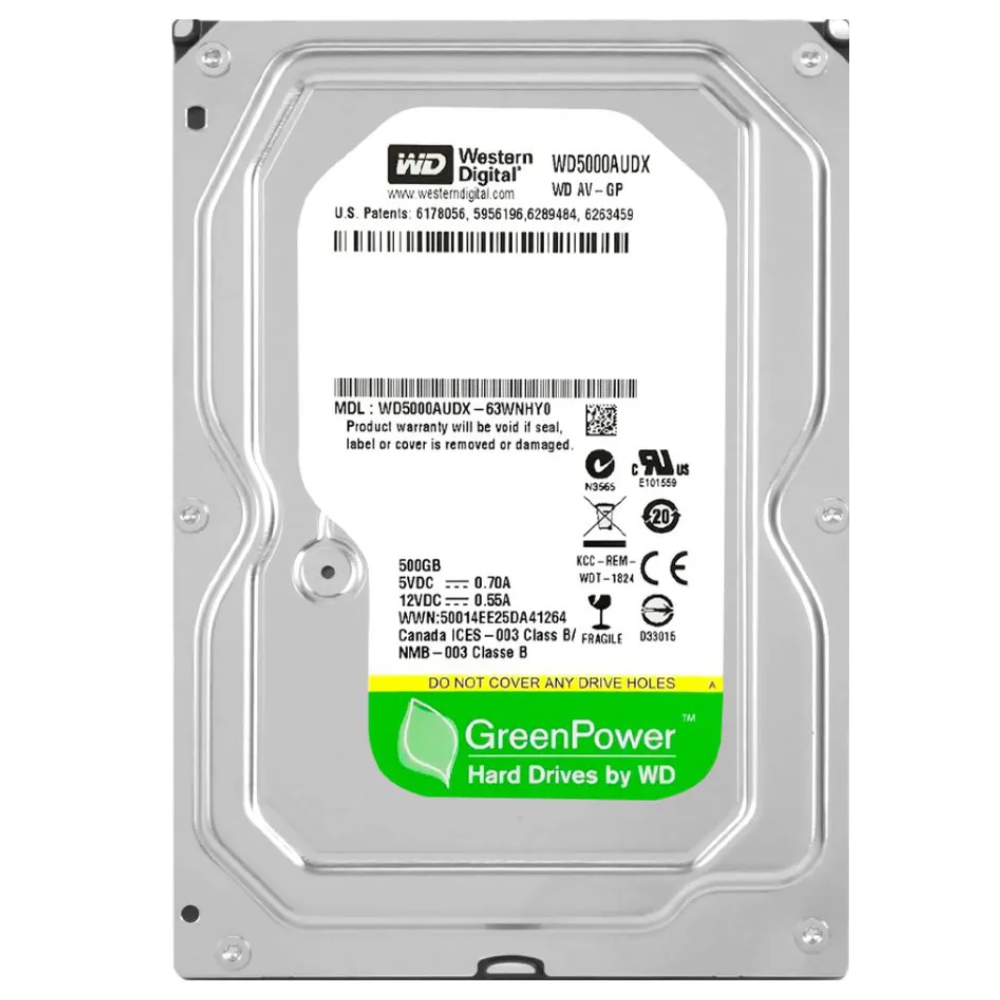 HD Interno WD Red 500GB 3.5 SATA III 7200RPM para NAS e Vigilância