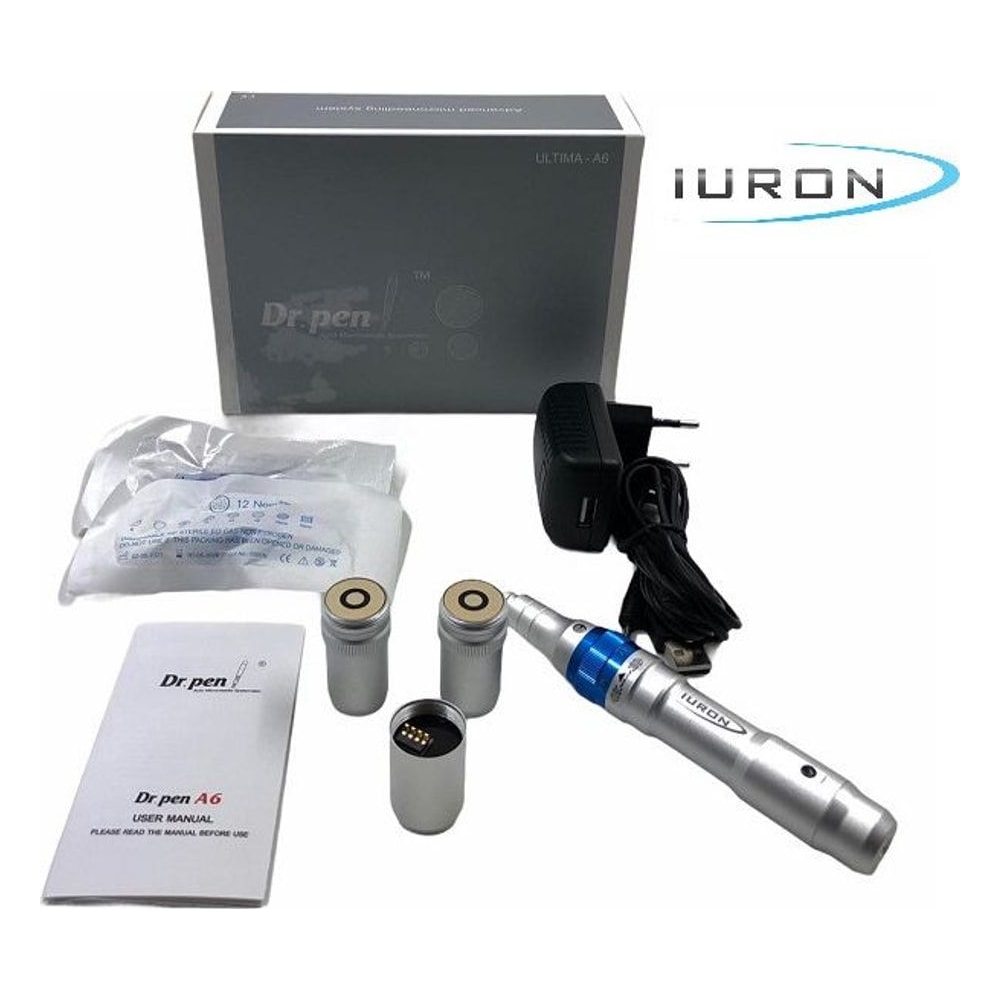 Caneta Dermapen Dr. Pen Ultima A6 Sem Fio Dermaroller Elétrico Profissional 5 Velocidades Ajustáveis Microagulhamento Facial Corporal Bivolt
