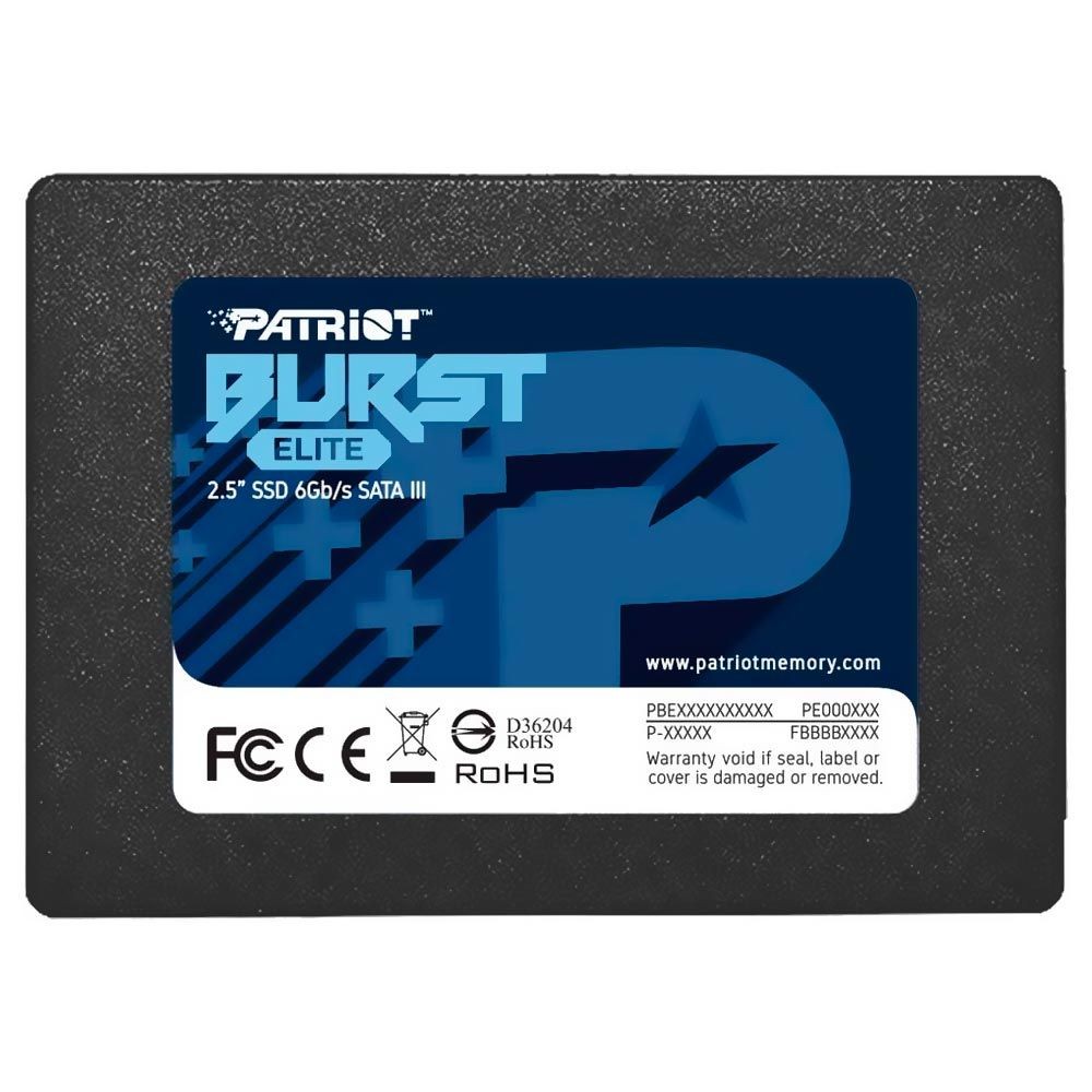 SSD Patriot Burst Elite 240GB 2.5 SATA 3 PBE240GS25SSDR Interno 6Gb/s Alta Velocidade Leitura 450MB/s Notebook PC