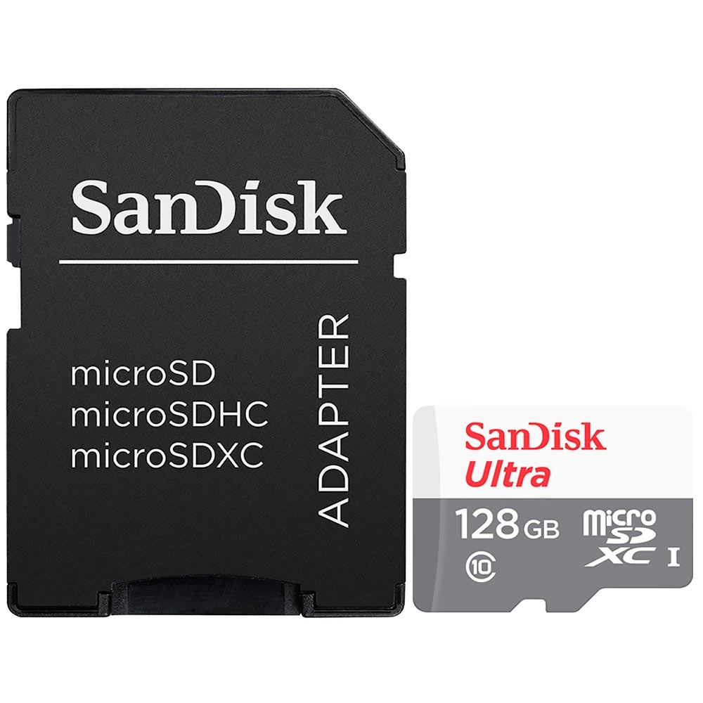 Cartão de Memória MicroSD 128GB SanDisk Ultra Classe 10 Leitura 140MB/s
