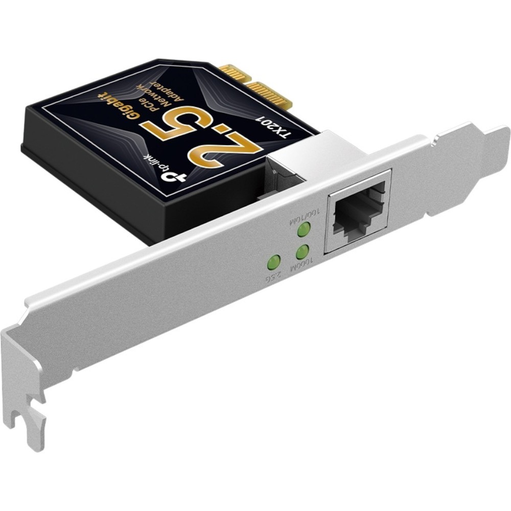 Adaptador de Rede TP-Link TX201 2.5G PCI Express Alta Velocidade 2500Mbps Plug and Play Baixa Latência Gaming