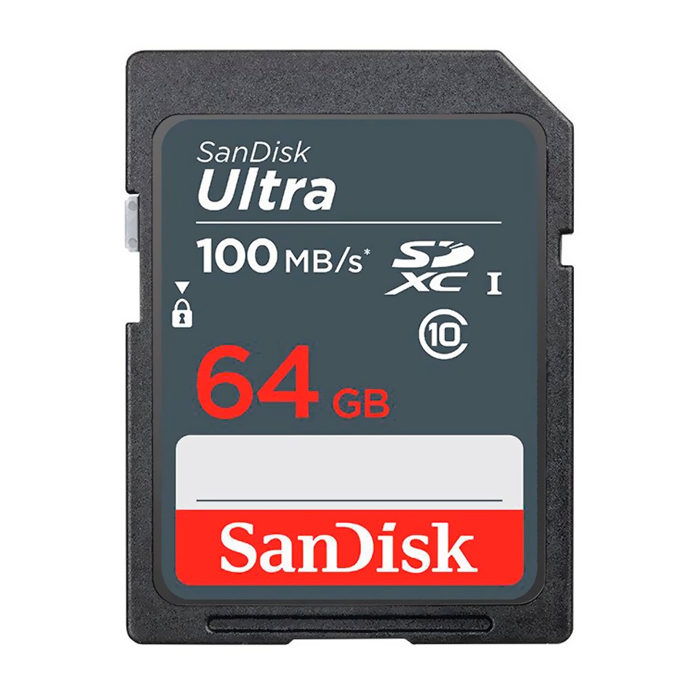 Cartão de Memória SanDisk Ultra SDXC 64GB 140MB/s Classe 10 para Câmera