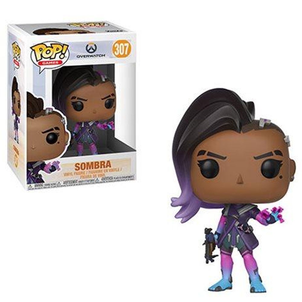 Boneco Funko Pop Games Overwatch Sombra 307 Colecionável de Vinil Original