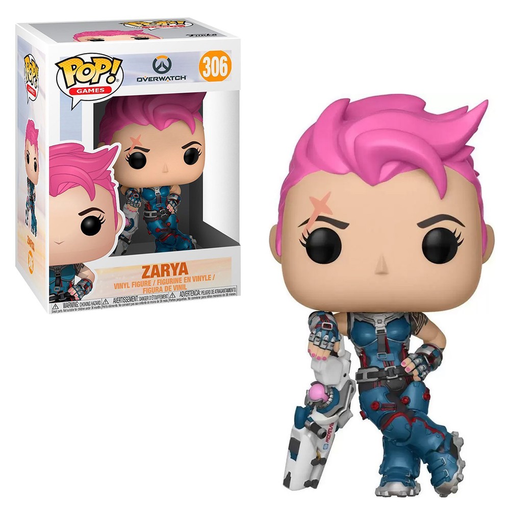 Boneco Funko Pop Games Overwatch Zarya 306 Colecionável Vinil Original