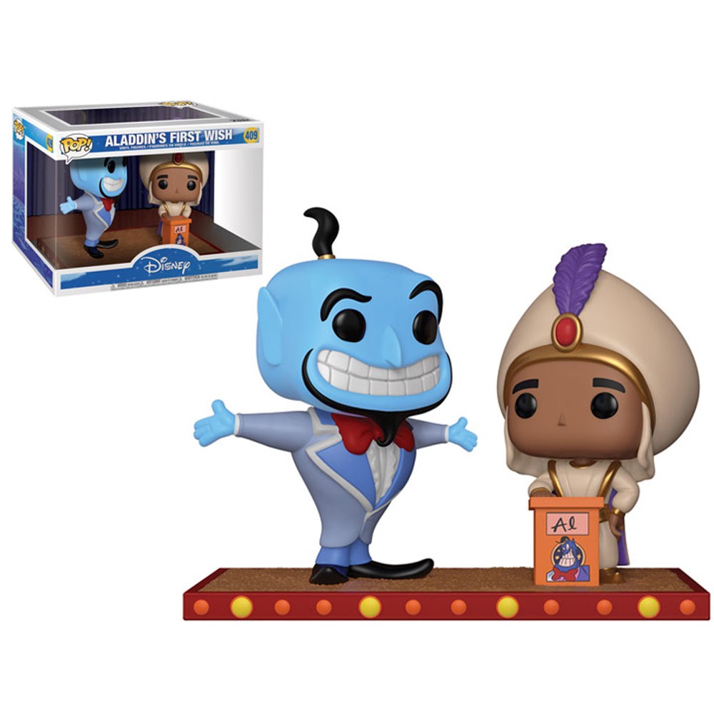 Boneco Funko Pop Disney Aladdin And Genie 2Pack 409 Colecionável Vinil Original
