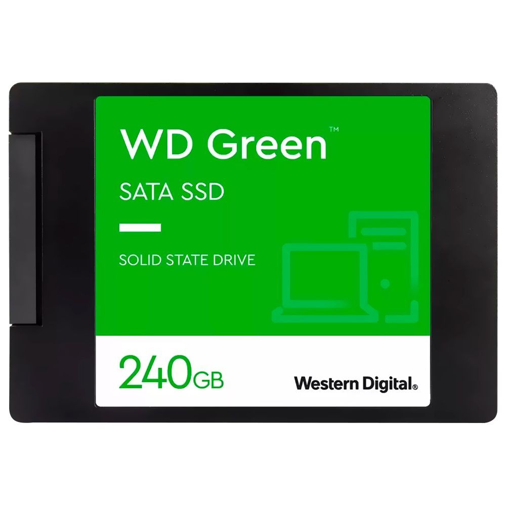 SSD SanDisk 240GB WD Green 2.5 SATA 3 WDS240G3G0A Leitura 545MB/s Interno Notebook PC Caseiro Rápido Original