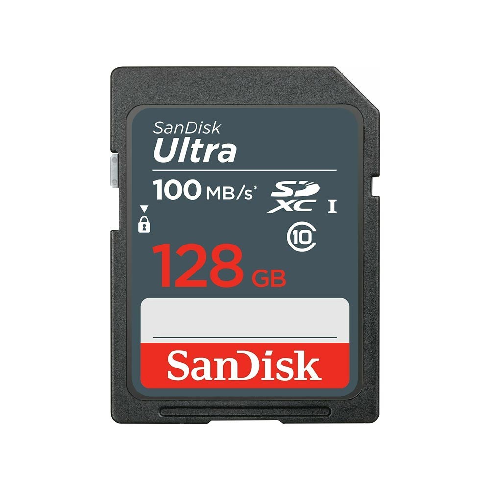 Cartão SD SanDisk Ultra 128GB Classe 10 140MBs para Câmera