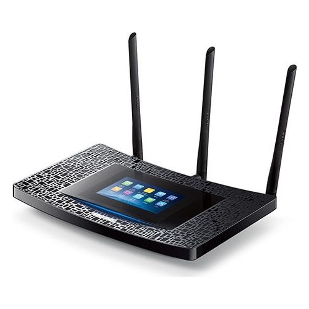 Roteador Wi-Fi AC1900 TP-Link P5 Touch Dual Band Gigabit 1900Mbps MU-MIMO Touchscreen 4 Antenas