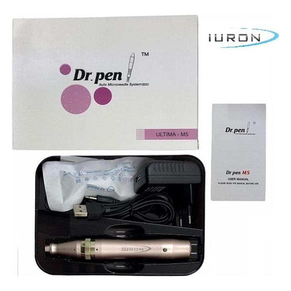Caneta Dermapen Dermaroller Dr. Pen Ultima M5-C Com Fio Tomada Microagulhamento Facial Corporal Profissional