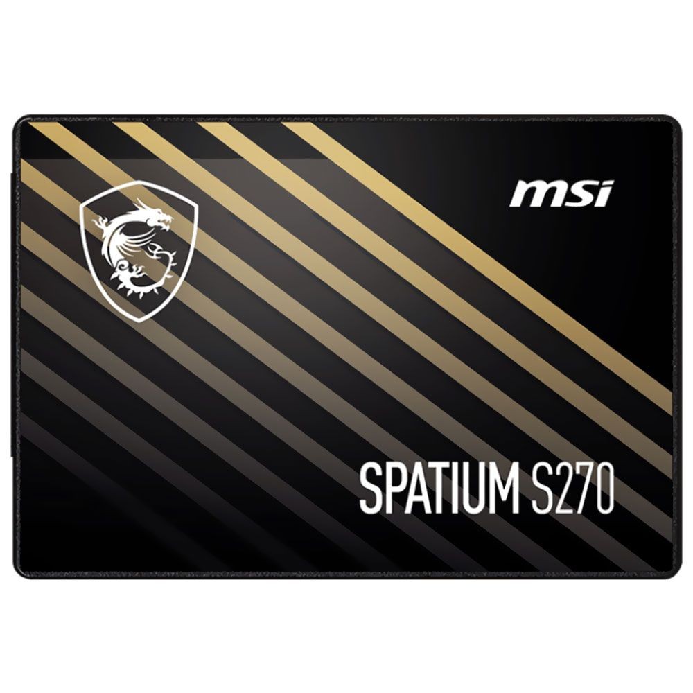 SSD MSI Spatium S270 240GB 2.5 polegadas SATA 3 Sata III Leitura 500MB/s Interno Notebook PC Desktop Backup
