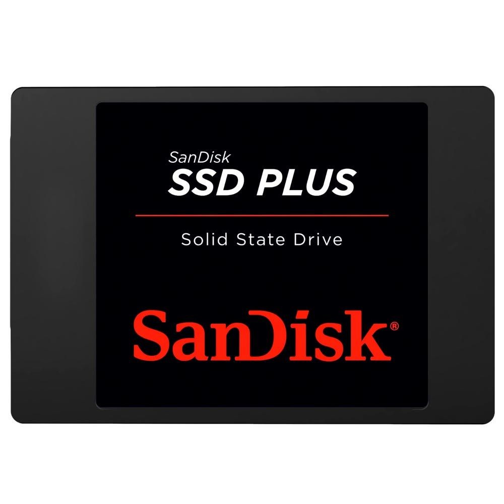 SSD SanDisk Plus 2TB SDSSDA-2T00-G26 2.5 SATA 3 Leitura 530MB/s Armazenamento Interno Notebook PC