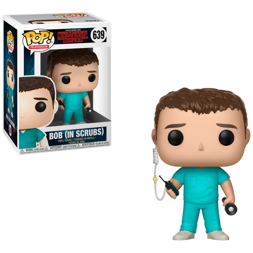 Boneco Funko Pop Television Stranger Things Bob In Scrubs 639 Vinil Original