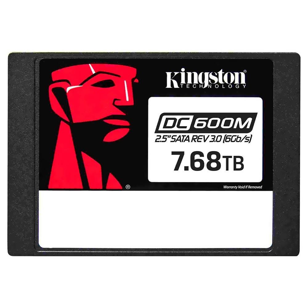 SSD Kingston DC600M SEDC600M/7680G 7.68TB 2.5 SATA III Enterprise Servidor Leitura Intensiva 3D TLC Power Loss Protection