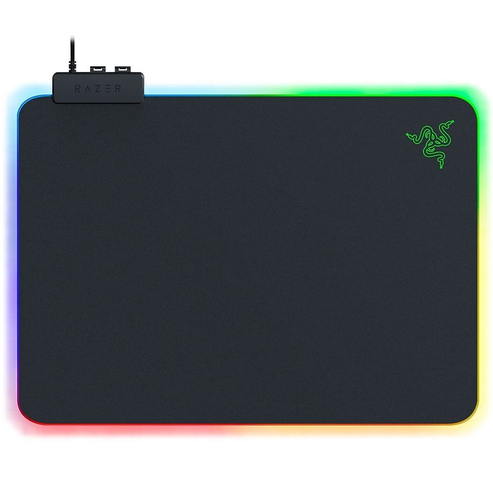 Mousepad Razer Firefly V2 RZ02-03020100-R3U1 Chroma RGB 355x280mm 3mm Microtexturizado Base Emborrachada Preto Gamer