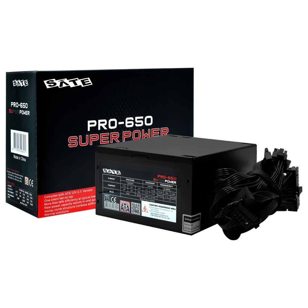 Fonte para PC Gamer Satellite PRO 650 650W Bivolt Silenciosa