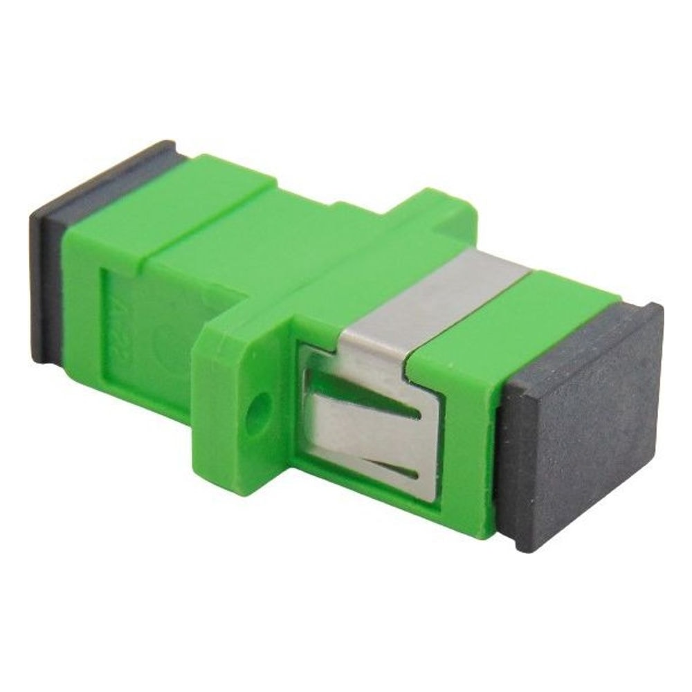 Adaptador de Fibra Óptica SC APC Simplex Verde Monomodo JZ-7002
