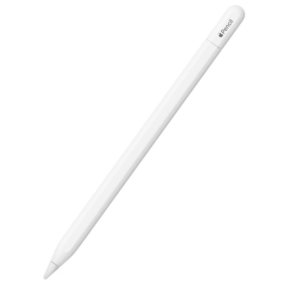 Caneta Stylus Apple Pencil MUWA3AM/A USB-C Branco Precisão Baixa Latência Fixação Magnética iPad Original