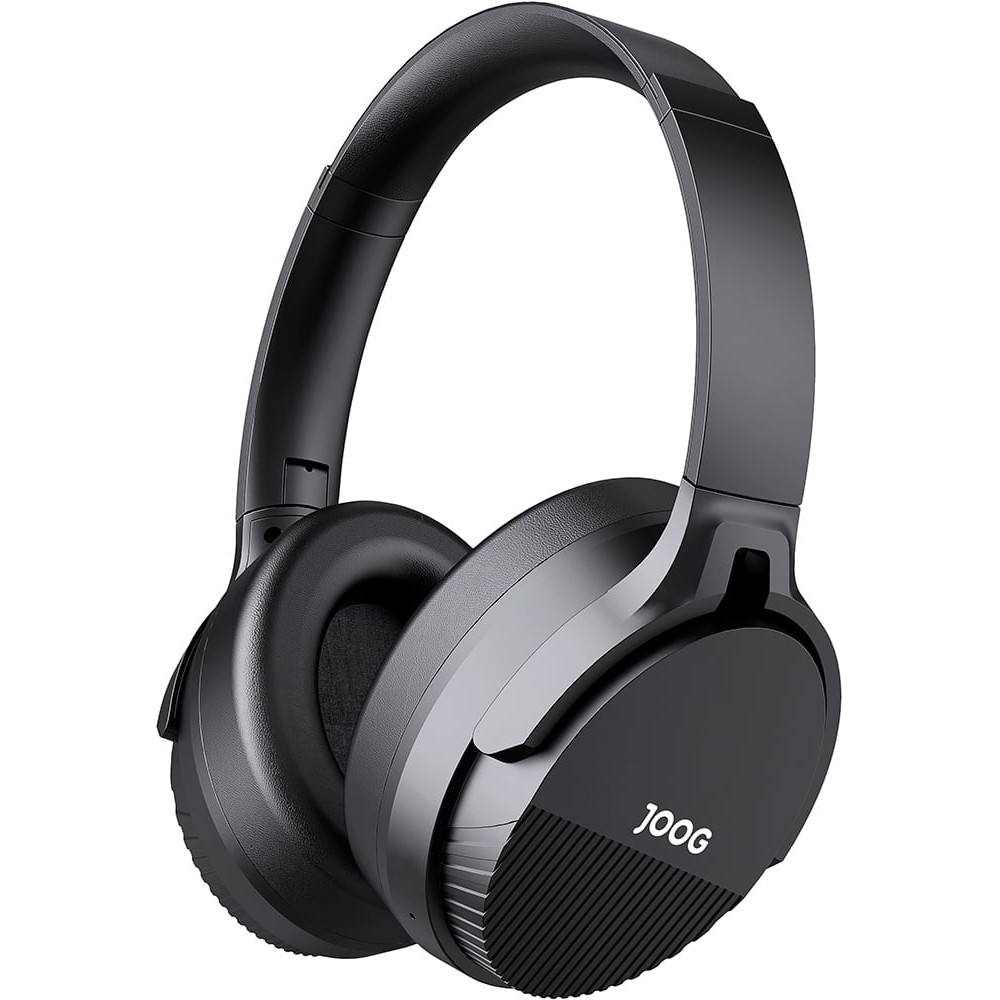 Fone de Ouvido Sem Fio Joog Aereo Bluetooth Cancelamento de Ruído Ativo ANC Microfone Integrado Bateria Longa Duração Preto Ergonômico