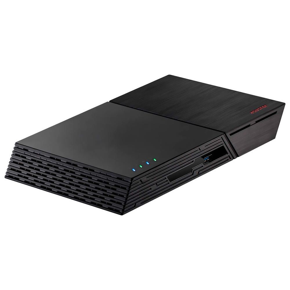 Servidor NAS Storage Asustor FS6706T Intel Celeron 4GB RAM 6 Baias M.2 NVMe USB 3.2 Dual LAN Preto