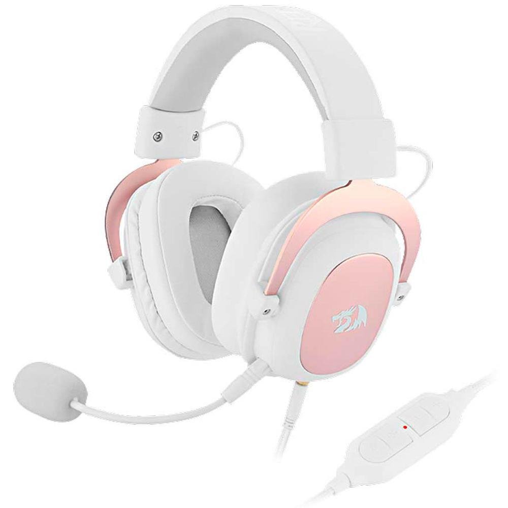 Headset Redragon Zeus 2 H510 Mini Jack 3.5 MM Microfone Removivel - Branco