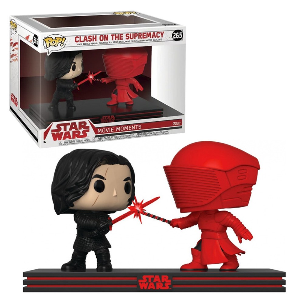Boneco Funko Pop Star Wars Moments The Last Jedi Kylo Ren & Praetorian 2Pack 2 Pack Colecionável Original