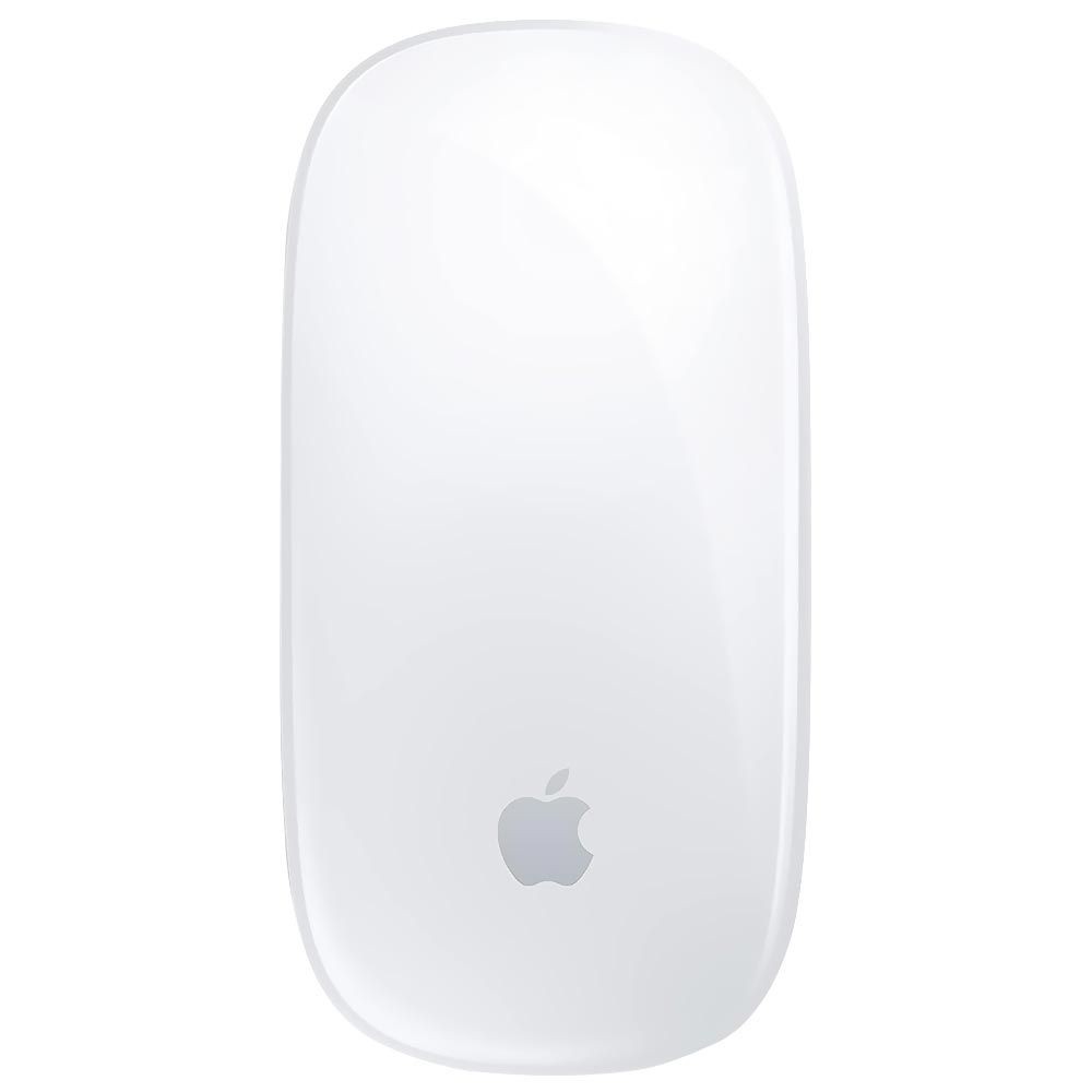 Mouse Sem Fio Apple Magic Mouse Branco MK2E3ZM/A Bluetooth Bateria Recarregável Superfície Multi-Touch Design Slim