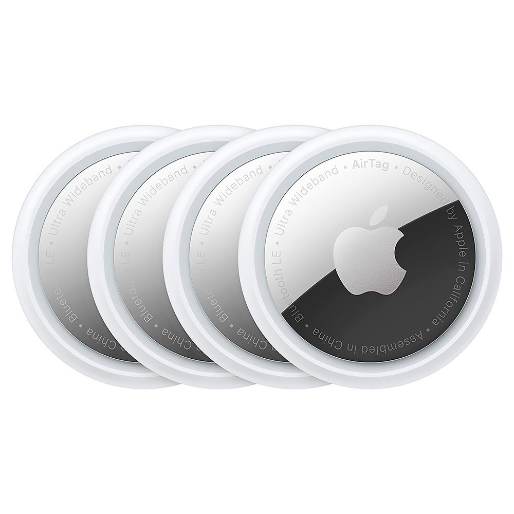 Rastreador Apple AirTag MX542LL/A Bluetooth Localizador Branco Prata Kit Com 4 Unidades Para Chaves Bolsas Pet IOS Find My