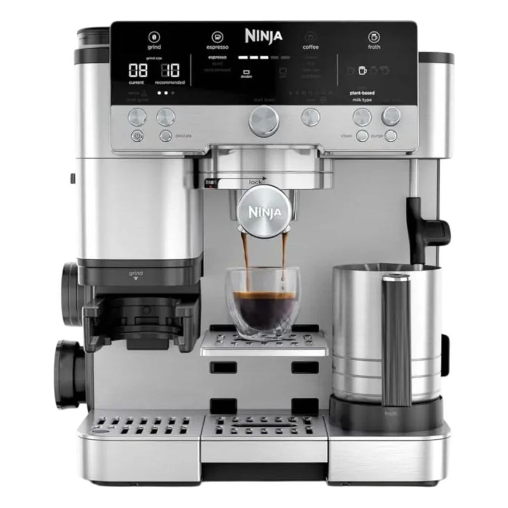 Cafeteira Expresso Ninja Luxe ES601 3 em 1 Premier 15 Bar Automática Moedor Integrado 110V Preto Aço Inox