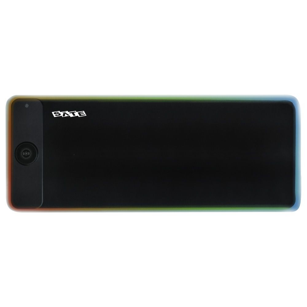 Mousepad Gamer Satellite A-PAD09W RGB 80x30 Grande Base Antiderrapante LED Preto