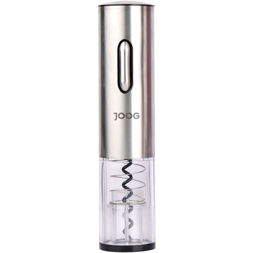 Abridor Elétrico de Vinho Joog JG-EW2 Prata Automático Recarregável Aço Inoxidável Saca-rolhas Profissional Portátil Acessório Bar Cozinha