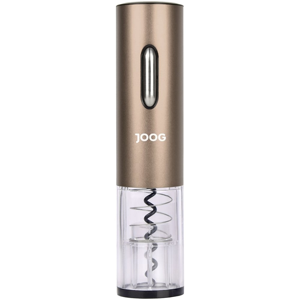Abridor Elétrico de Vinho Joog JG-EW2 Bege Recarregável USB Automático Portátil Abridor de Garrafas Prático Design Elegante Aço Inox