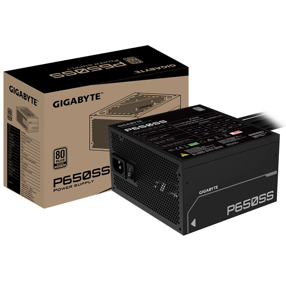 Fonte de Alimentacao Gigabyte P650SS 650W 80 Plus Silver ATX Preta