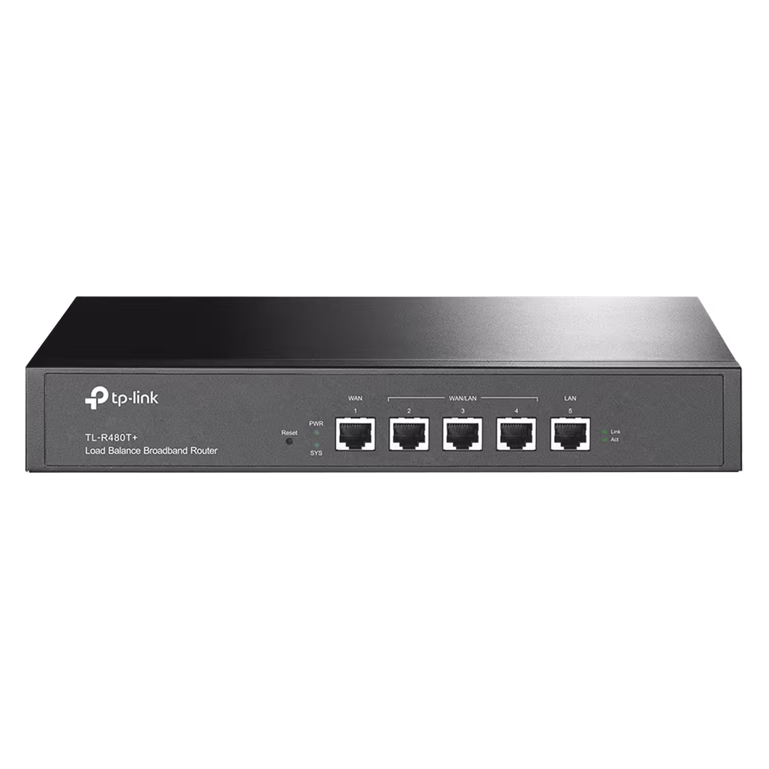 Roteador Balanceador de Carga de Banda Tp-Link TL-R480T+ / 1WAN / 3WAN/LAN / 1LAN / 266MHz - Preto