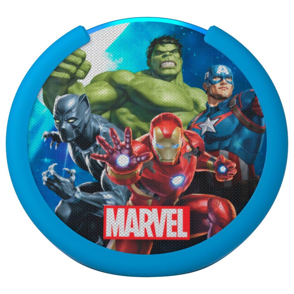 Caixa de Som Bluetooth Amazon Echo Pop Kids Vingadores 5W com Alexa