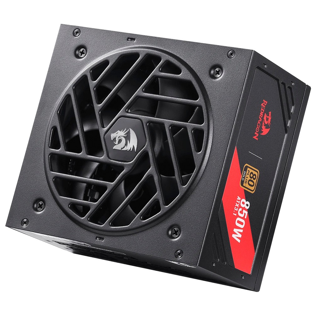Fonte para PC Redragon Master 850W Modular 80 Plus Gold Bivolt Preta