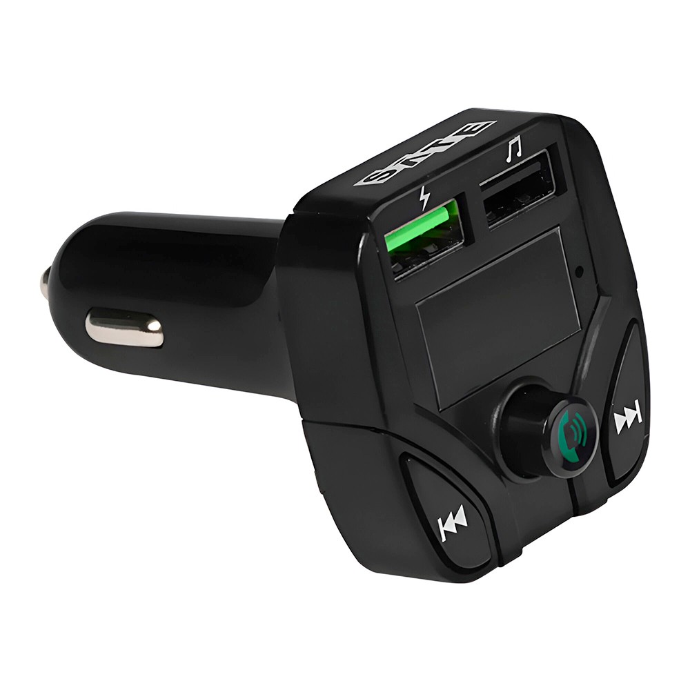 Transmissor Digital para Carro Satellite A-MP40 FM Bluetooth MP3 Preto Conexão Sem Fio USB Carregador 2 Portas Auxiliar 3.5mm