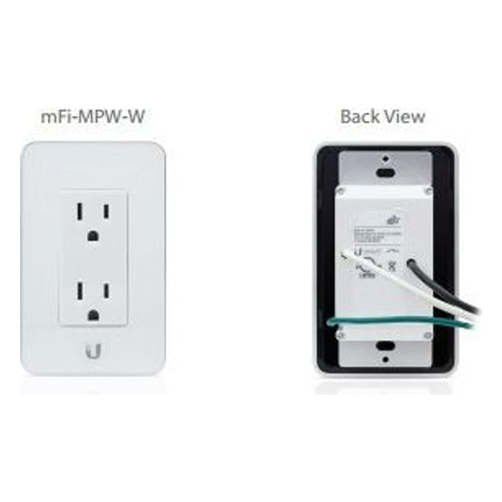 Tomada de Energia Wi-Fi UI MFI-MPW-W Branco 2 Plugs Controle Remoto Compatível Alexa Google Home 16A