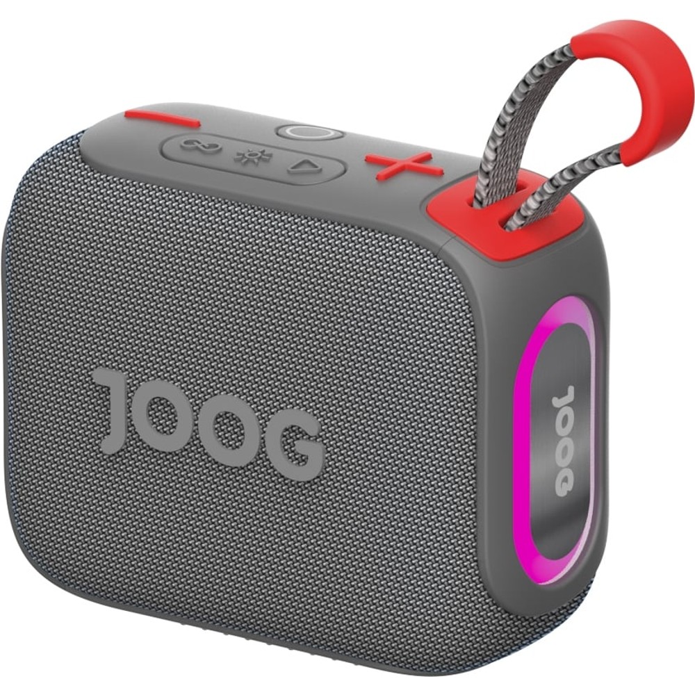 Caixa de Som Joog Pair S 10W Bluetooth 5.0 TWS IPX6 À Prova D'água Portátil Estéreo Cinza Homologado Anatel