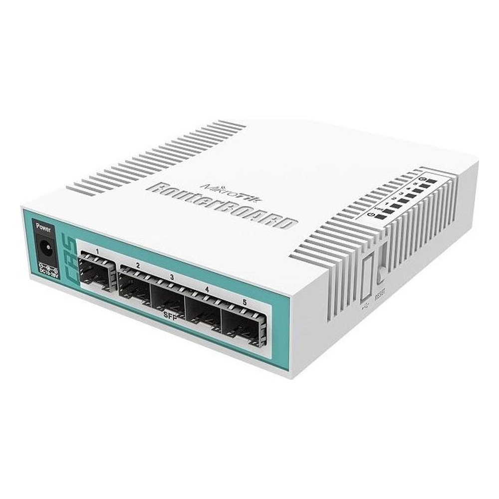 Roteador Switch Mikrotik Cloud Router Switch CRS106-1C-5S L5 5 Portas SFP 1 Porta Combo Gigabit Ethernet RouterOS Licença 5 Desktop