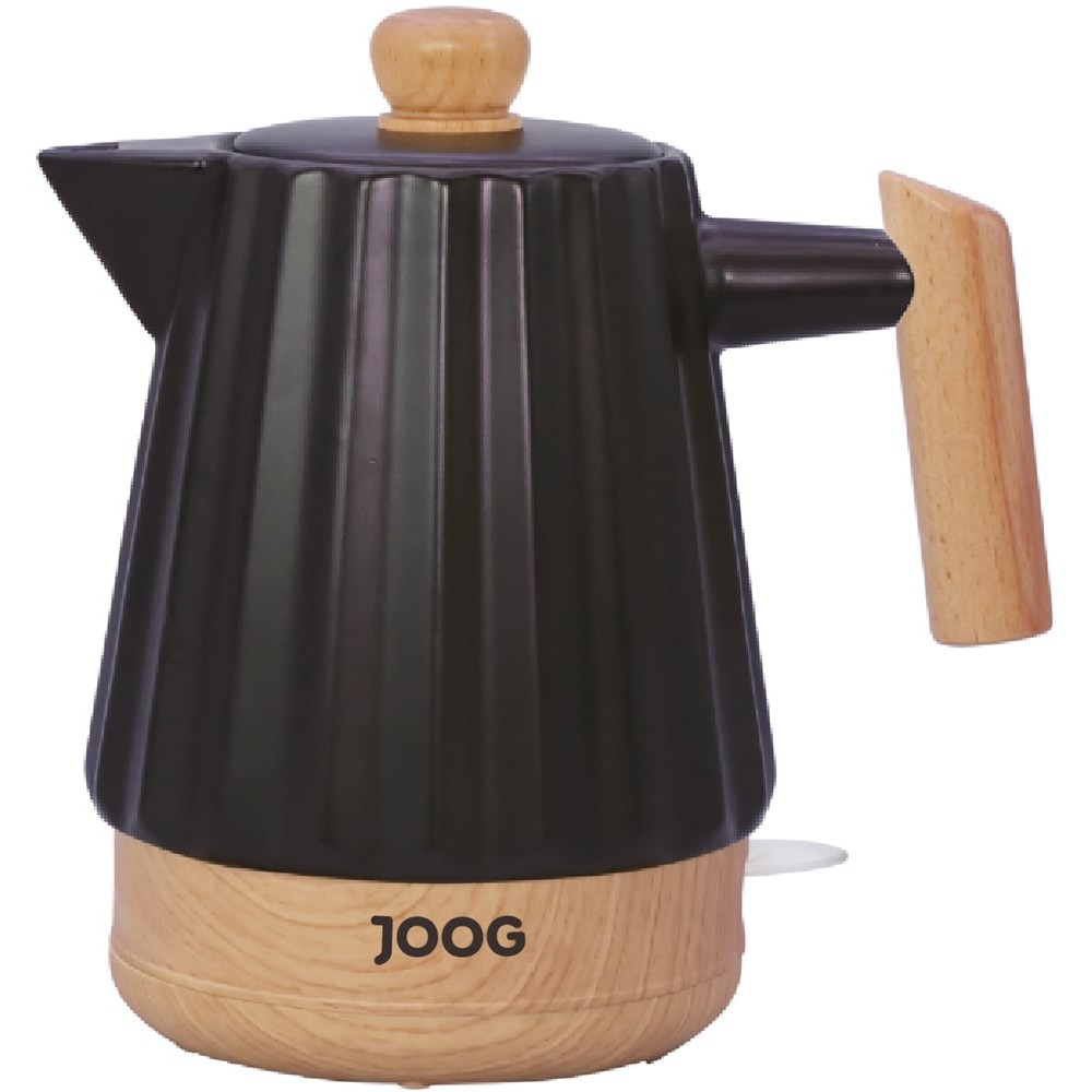 Chaleira Elétrica Joog JGC-20 Ceramic Kettle 1.5L 1500W 220V Preta Design Cerâmica Fervura Rápida Proteção Contra Superaquecimento Base 360°
