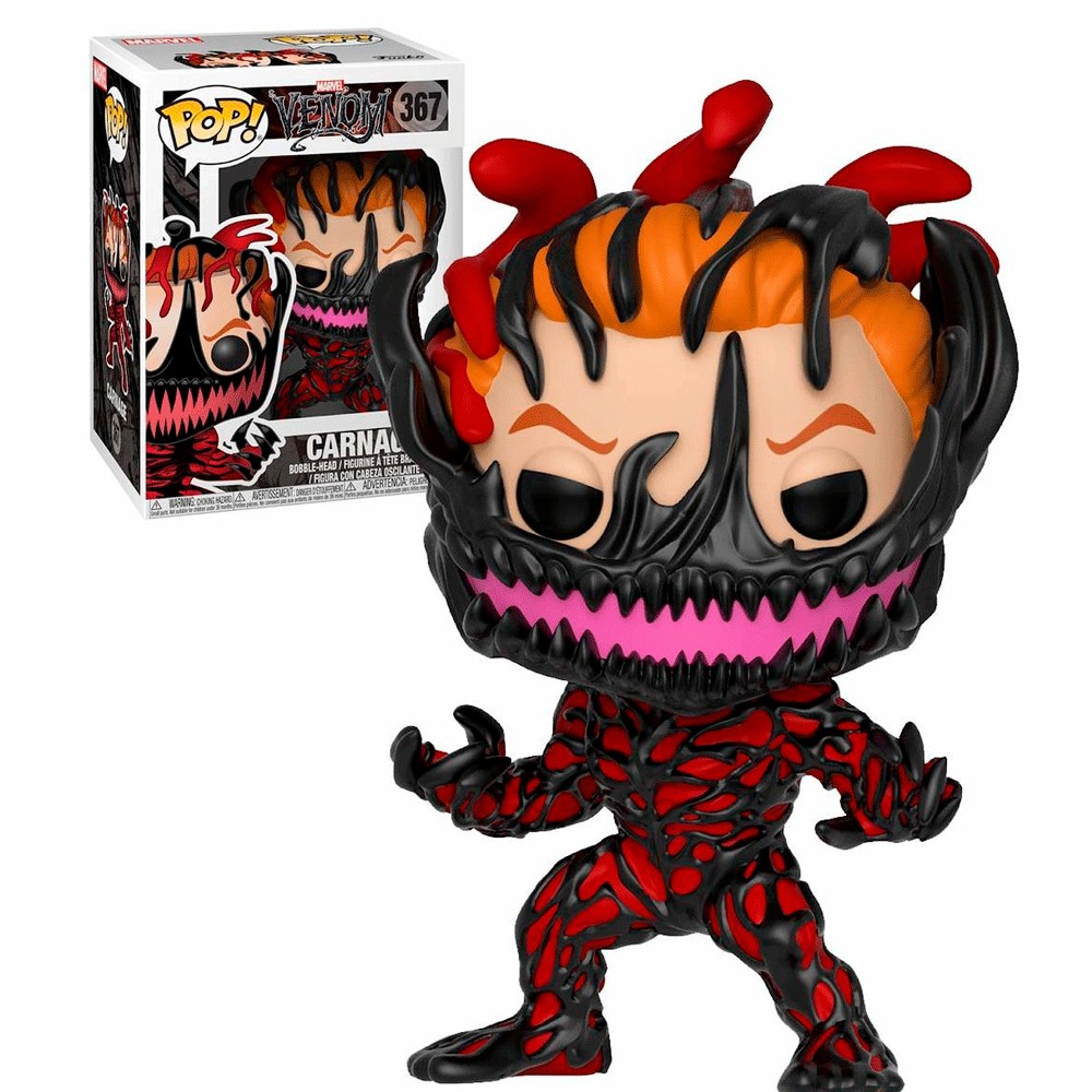 Boneco Funko Pop Marvel Venom Carnage 367 Colecionável Vinil Original