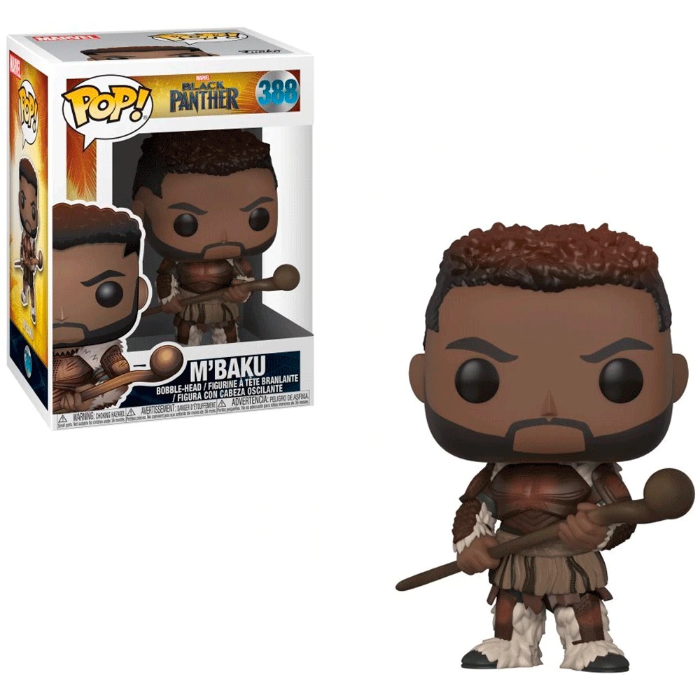 Boneco Funko Pop Marvel Black Panther M'Baku 388 Colecionável Vinil Original