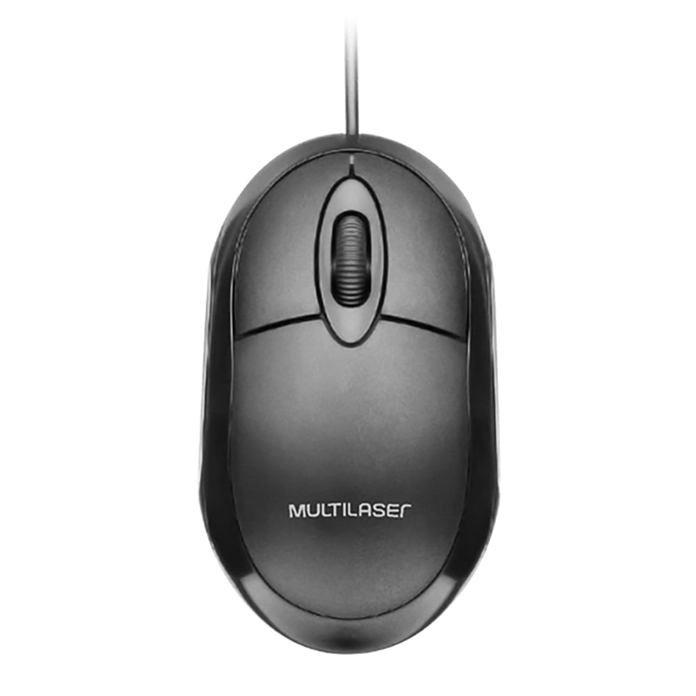 Mouse óptico Classic Usb Mf100 1200dpi Cabo 1m Preto - Mo300