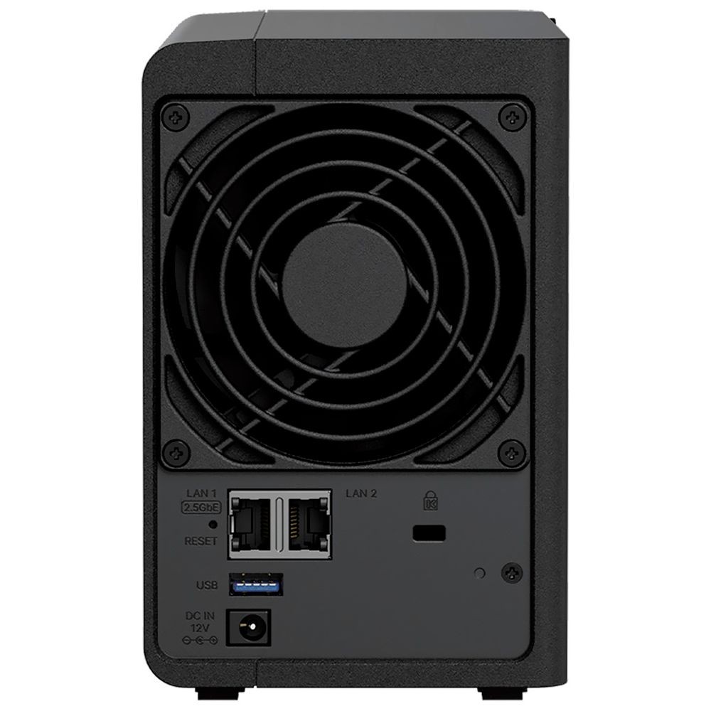 Servidor NAS Storage Synology DiskStation DS225+ Intel Celeron 2 Baias USB 3.2 LAN Gigabit RJ45 Nuvem Privada Backup