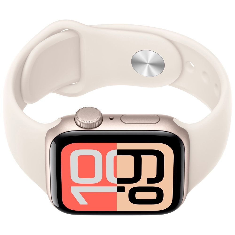 Smartwatch Apple Watch SE 3 MEHJ4LW/A 44mm GPS Alumínio Estelar Pulseira Esportiva Retina OLED Resistente à Água