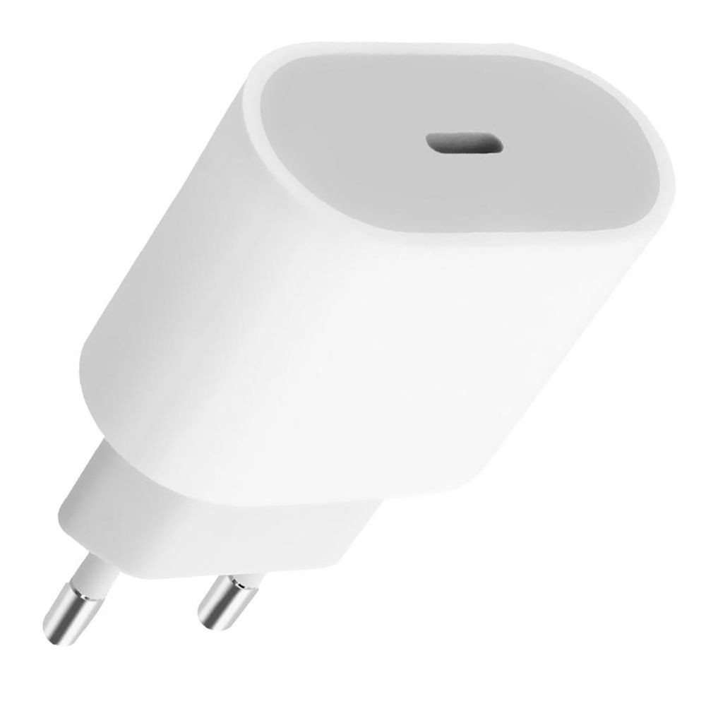 Carregador Tomada Apple MD3J4ZM/A USB-C 20W Fast Charge Original Branco Carregamento Rápido iPhone iPad