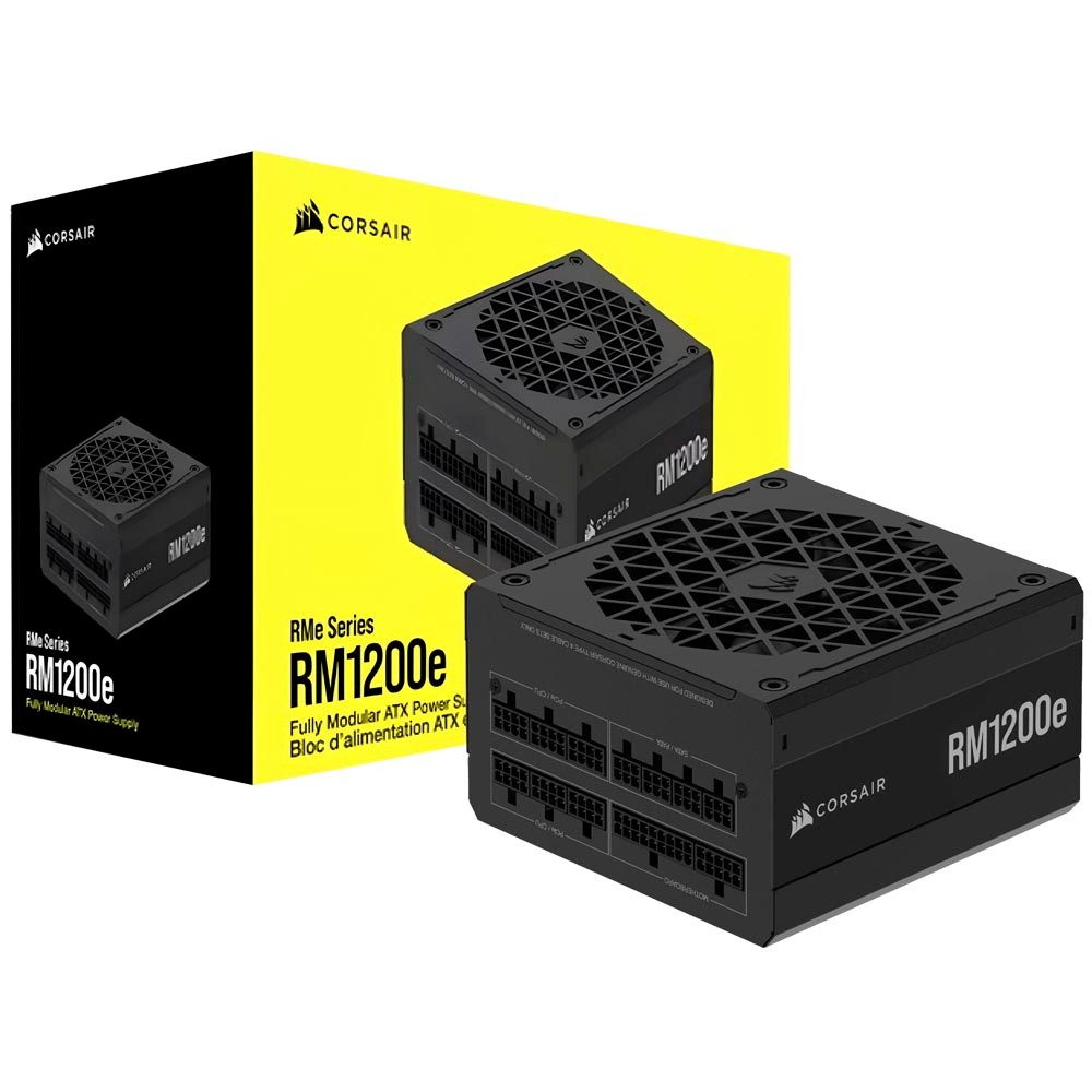 Fonte Corsair RM1200E 1200W ATX Modular 80 Plus Gold Bivolt Preto